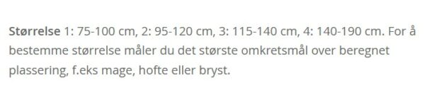 NordiCare ABDOCARE 23 hvitt belte - Bilde 7